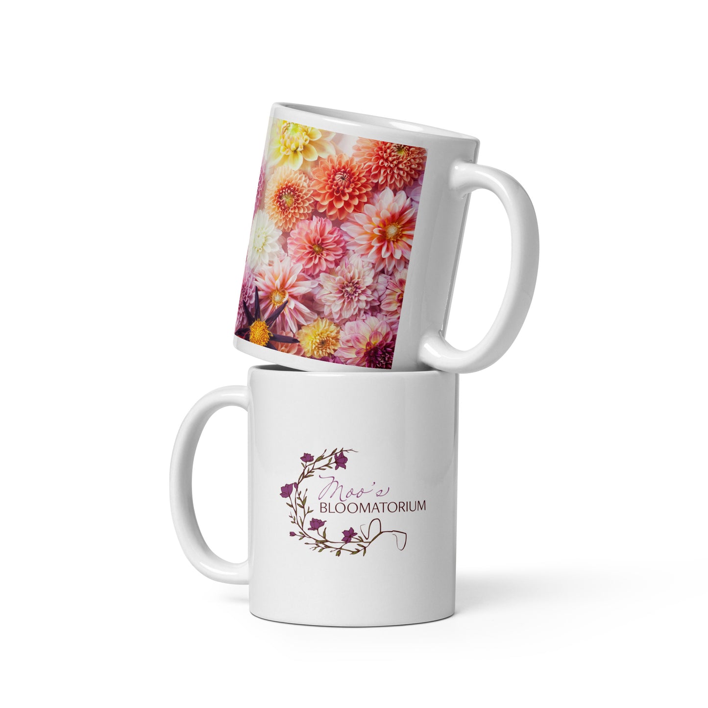 White glossy mug
