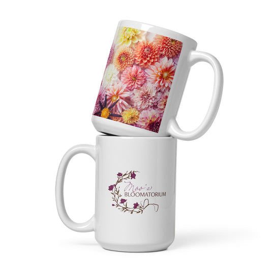 White glossy mug